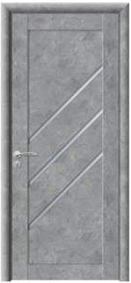 Usa de interior din lemn, Kastilio U-019-S10, stanga/dreapta, gri