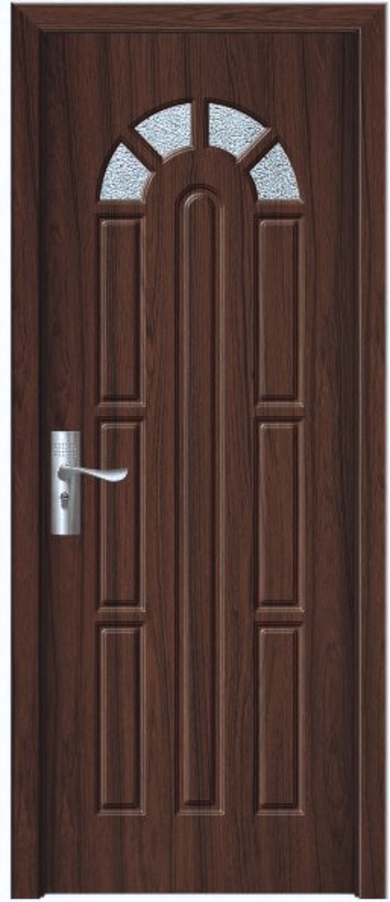 Usa de interior din lemn cu geam, YIMCA Y108T, stanga/dreapta, nuc