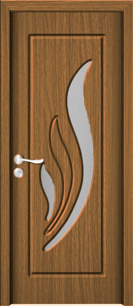 Usa de interior din lemn cu geam, YIMCA Y310H, stanga/dreapta, stejar deschis