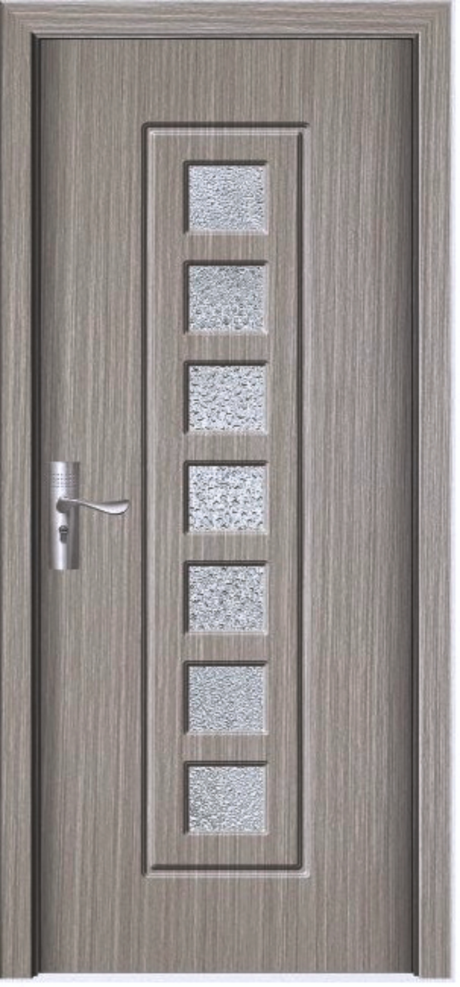 Usa de interior din lemn cu geam, YIMCA Y236G, stanga/dreapta, gri